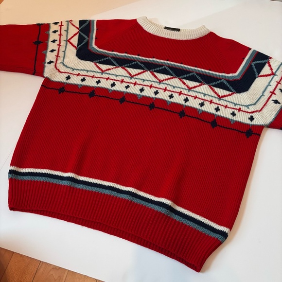 VTG Horizon Fair Isle Winter Ski Sweater - Picture 5 of 5